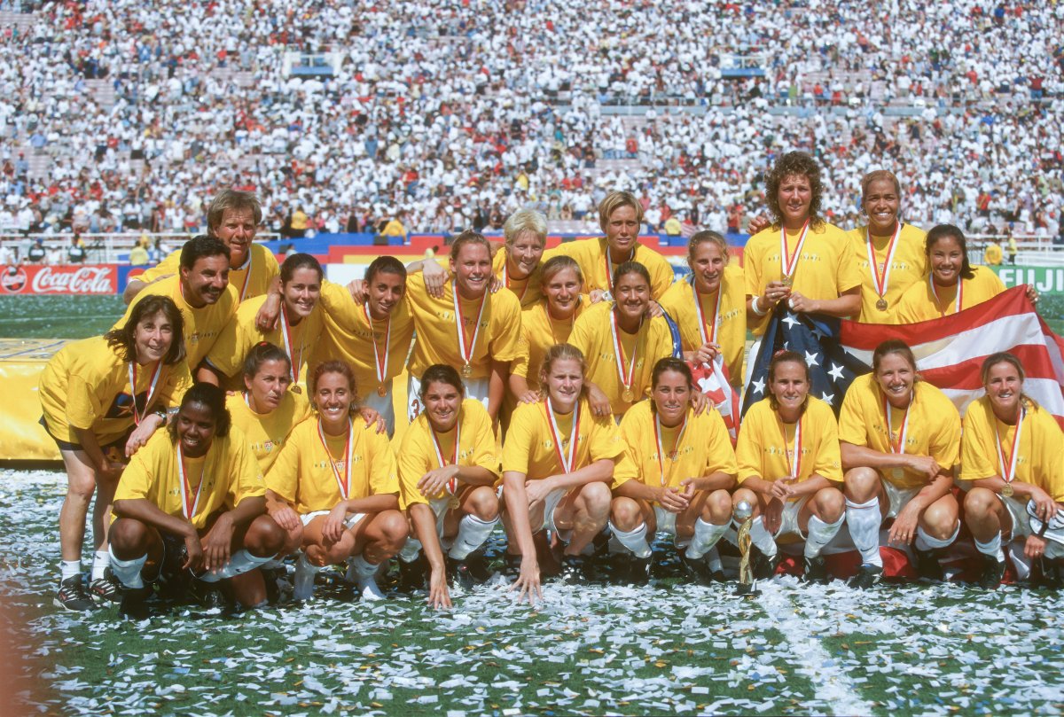 USWNT's tweet image. Twenty-two years ago today! ⭐️⭐️