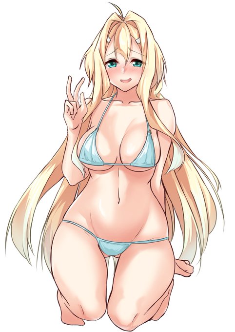 最近は勇者であるシリーズをあげてなかった気がするので、マイクロビキニ伊予島さん落書き。 