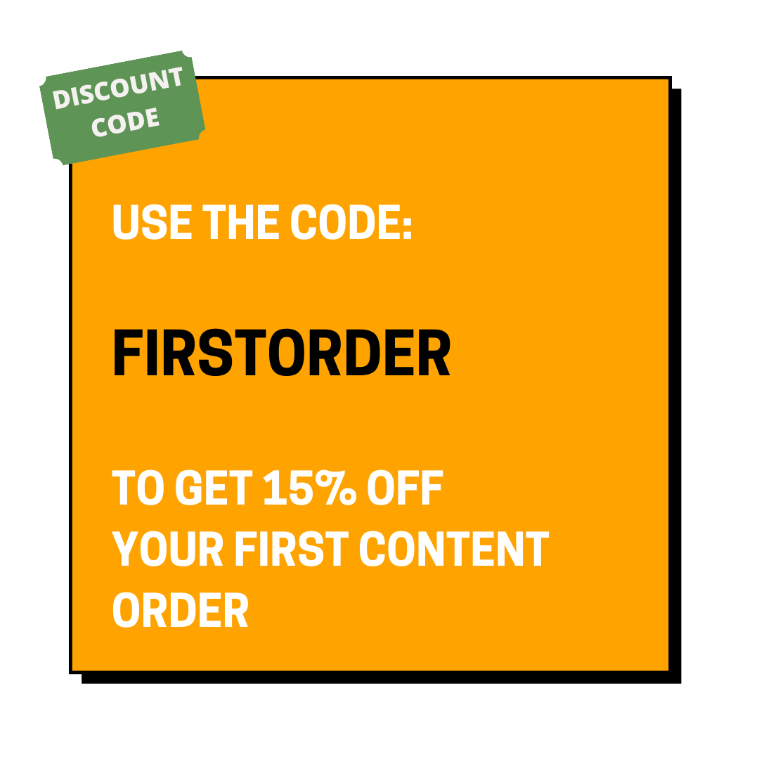 ContentConga's tweet photo. Ready to put your first order in?
Use the code FIRSTORDER to get 15% off your first order.
Let's do this > https://t.co/nD4OWaEFOk
#ContentConga #ContentCreation #CopywritingServices #DiscountCode #Discount https://t.co/7rXBoVheZn