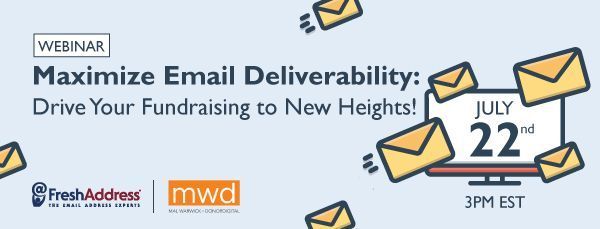 Are you a nonprofit marketer that relies on email to open doors and drive donations? Join <a href="/FreshAddress/">FreshAddress, LLC</a> and <a href="/MWDagency/">MWDagency</a> July 22nd at 3PM EST to learn more. bit.ly/2Trf27B #nonprofitfundraising, #nonprofitsuccess, #webinar, #emailvalidation, #navigatingprivacy
