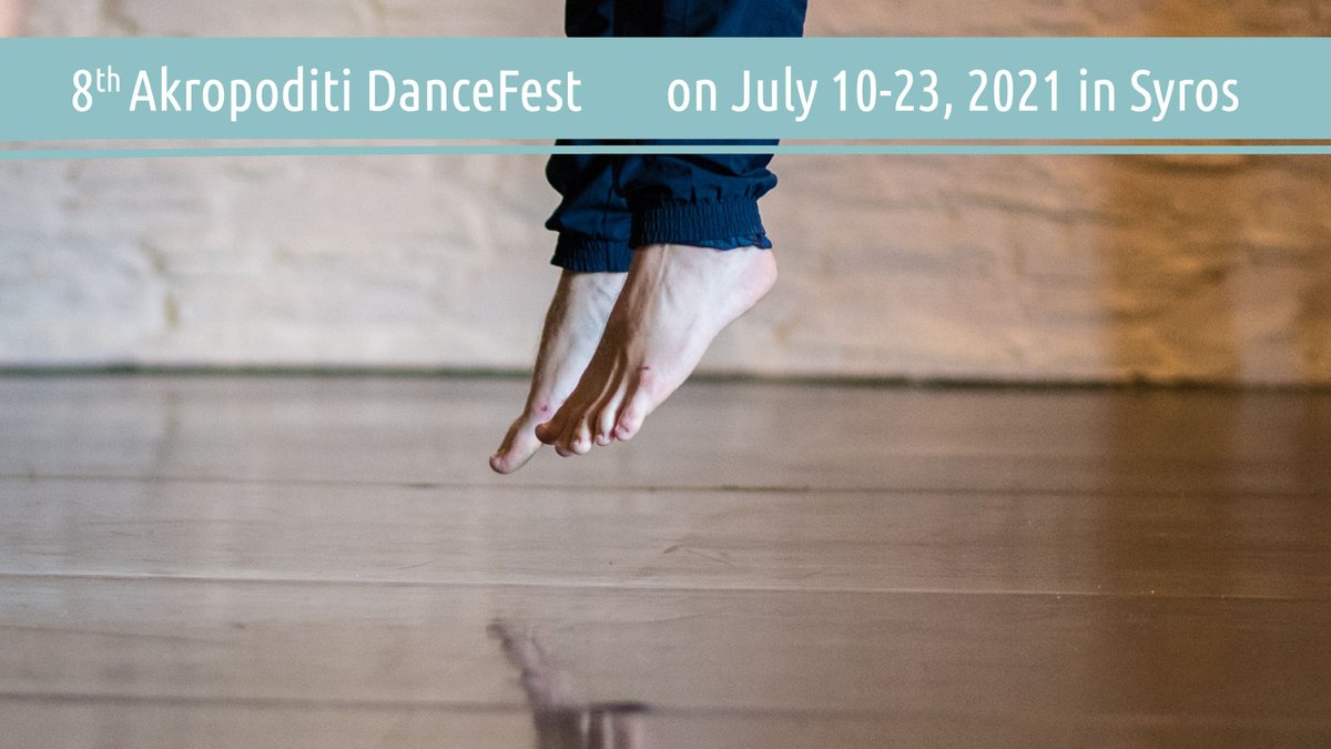 AboutFestivals's tweet photo. Ξεκινάει σήμερα Σάββατο 10 Ιουλίου, το 8ο Διεθνές Φεστιβάλ Χορού και Χοροθεάτρου, #Akropoditi DanceFest, και θα διαρκέσει μέχρι την Παρασκευή 23 Ιουλίου 2021 στην Σύρο!: 
https://t.co/xFYE8xIVA7 https://t.co/WFUon8R48Y