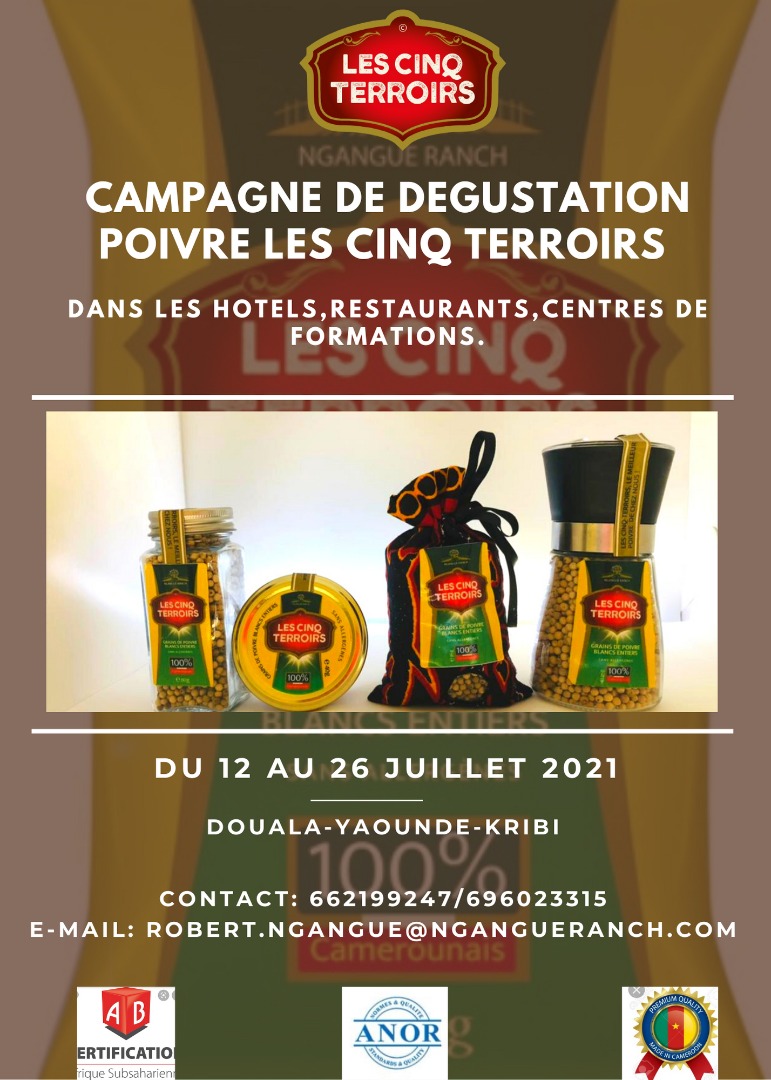 ngangue_robert's tweet image. Notre cibles, les maîtres d'hôtel et les grands chefs pour tester gratuitement notre poivre grand cru avec des arômes de cinq régions du Cameroun pour faire frissonner vos papilles.. The finest pepper!!