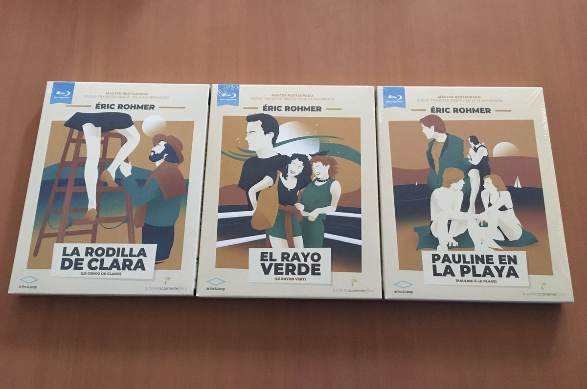 Currahe42494904's tweet photo. Más joyitas para la colección de #EricRhomer con estas tres editadas por #Acontracorrientefilms https://t.co/8hIsxkQi9t
