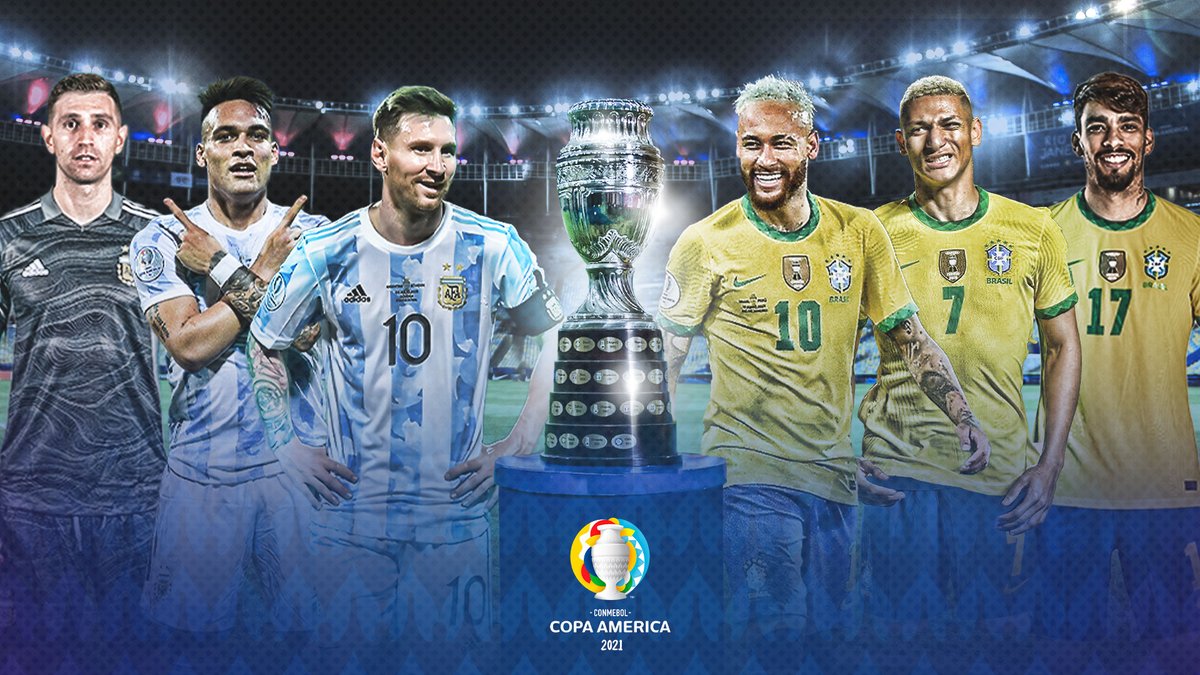 soloparaculestv's tweet image. 🏆 ¡Es el DÍA DECISIVO!🏆

ARGENTINA y BRASIL se juegan la #CopaAmérica. ¿Con quién vas?

RT - 🇦🇷 ARGENTINA
MG -🇧🇷 BRASIL