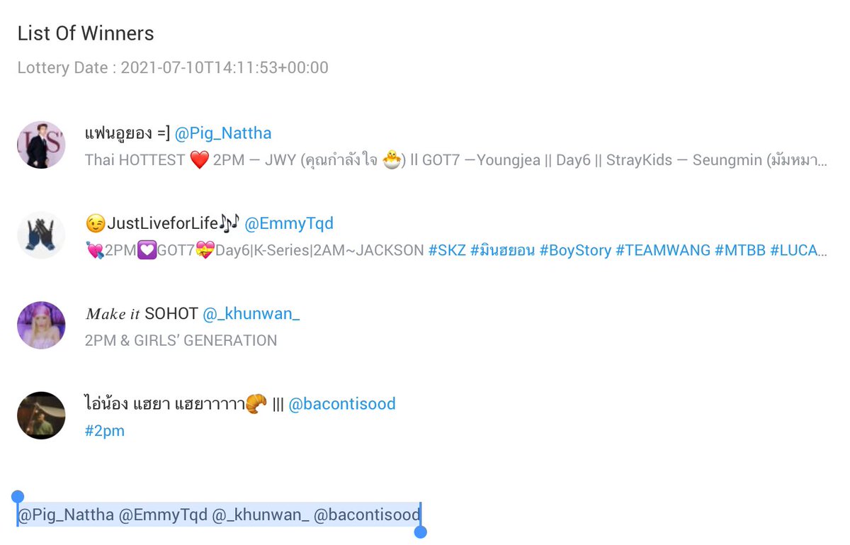 ff_order's tweet image. ได้ผู้โชคดีละง้าบ 🌈✨

@Pig_Nattha @EmmyTqd @_khunwan_ @bacontisood

รบกวนแจ้งชื่อ-ที่อยู่ เบอร์โทรติดต่อกลับให้แอดทาง dm ทีน้า

💖❤️💚💙💛💜