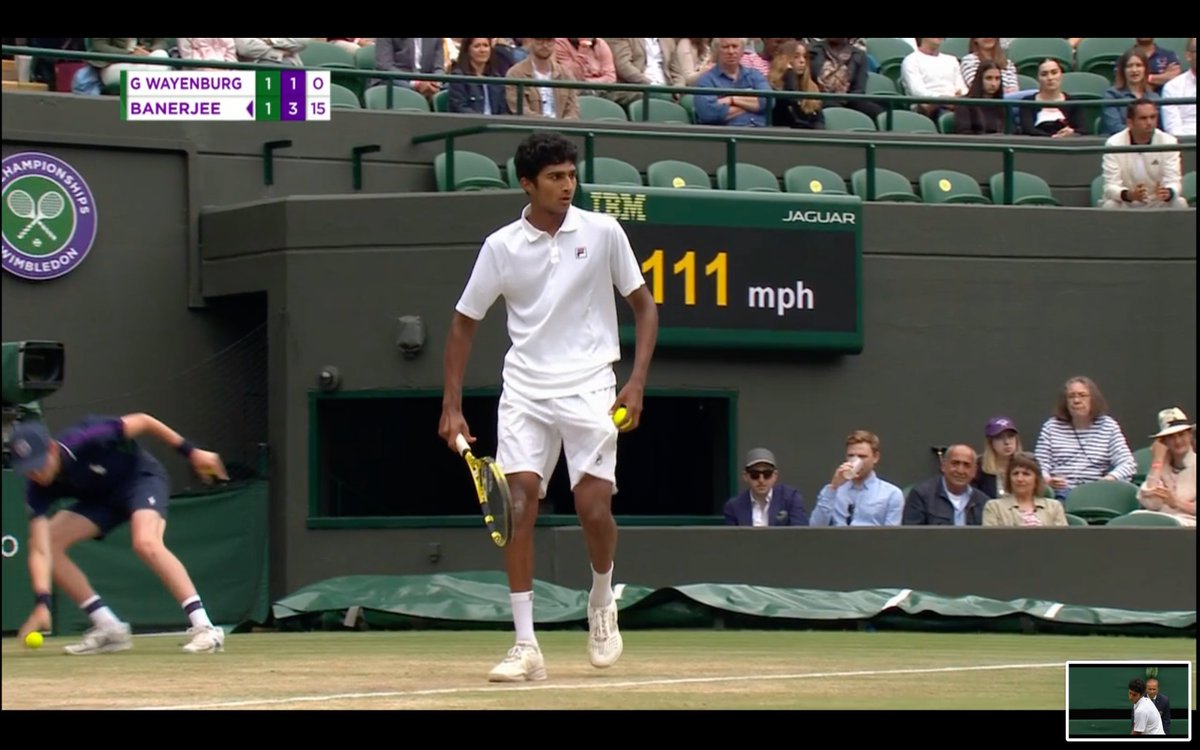 IndTennisDaily's tweet photo. SAMIR BANERJEE MARCHES INTO WIMBLEDON BOYS FINAL

17 yr old Samir continued his giant killing run to storm into the finals with a 3-set win over Sascha Gueymard Wayenburg (FRA, 36)  76 46 62. Big run from the Bengali boy who has set the ITF Jr circuit on fire over the past year. https://t.co/VdslCdC7S0