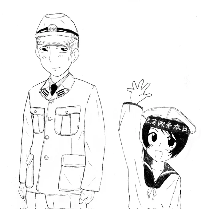 伍長「……(まさか俺がジャップの海軍制服を着るとは…)」 