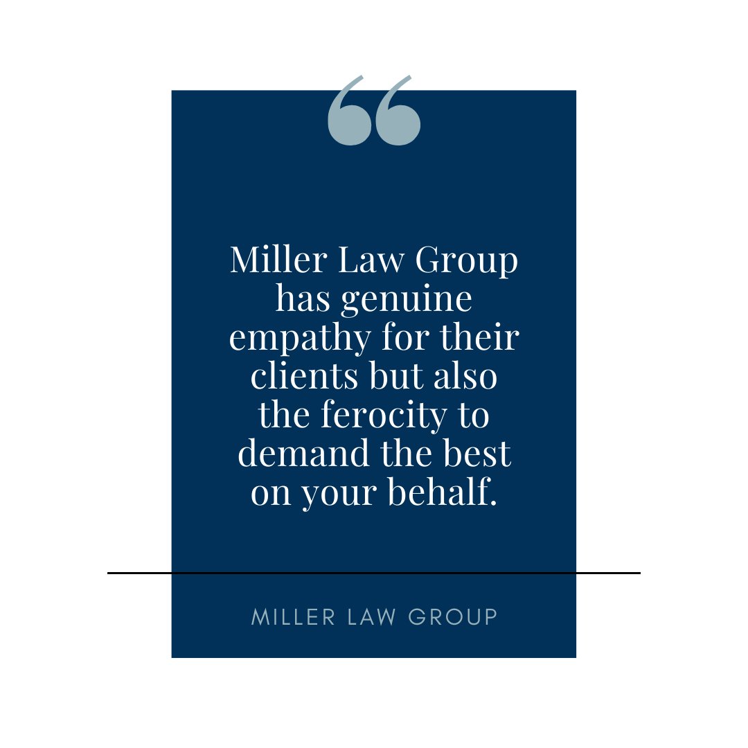 Our <a href="/MillerLawNC/">Miller Law Group</a> team will fight for you like we would our own family.
