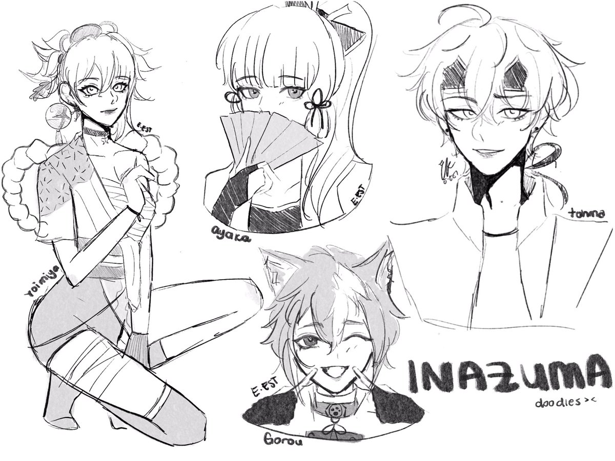 some inazuma doodles 