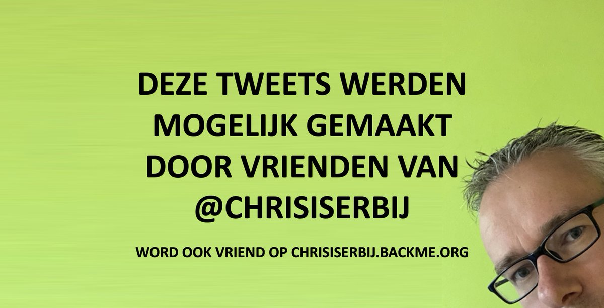De komende tijd - met een kleine zomeronderbreking - wekelijks live politiek op dit kanaal. Dat kost geld en daarom vraag ik je om vriend te worden van <a href="/ChrisIsErbij/">Chris is erbij</a>. Dat kan via BackMe. Doe mee! chris-aalberts.backme.org