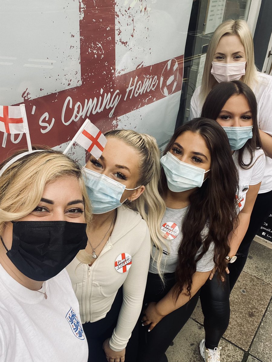 hairZP's tweet photo. #itscominghome  @GMB football celebrations throughout the salon!! @BBCNews @BBCOne @itvwestcountry @ITV @itvnews https://t.co/3TyueXPDdA