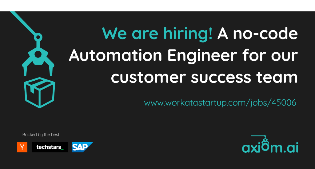 browserbots's tweet photo. If you love No-code, working in the browser tinkering with SAAS applications to solve problems. We are hiring!
https://t.co/8LOyBX1VaW
#NoCode #RPA #customerservice #customersuccess #HIRINGNOW #startups #remote #automation #automate #saas #browserbots #workatastartup https://t.co/R45KugDAq1