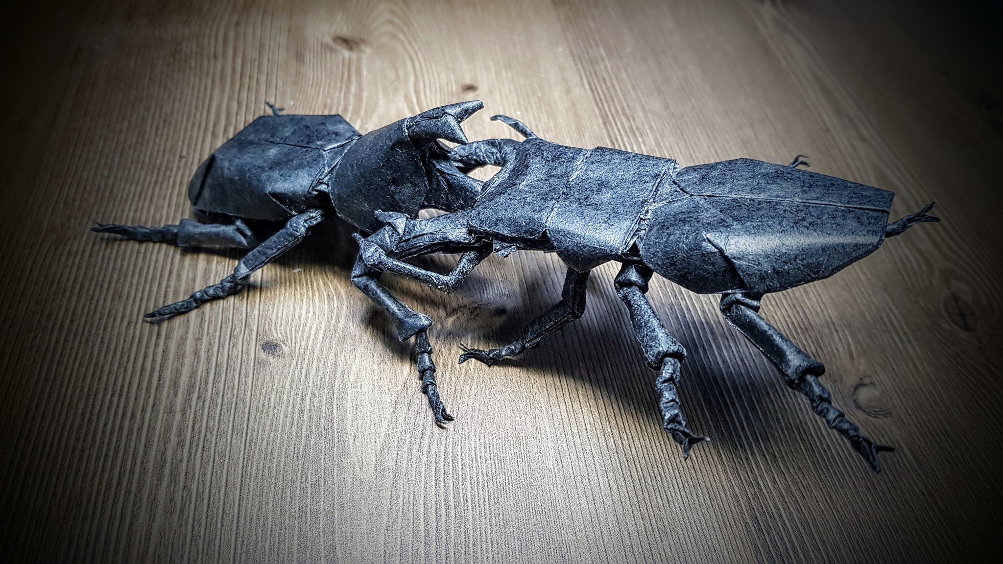 S Rt Origami Kimiro Beetles カブトムシvsクワガタ 80等分 創作 僕 折手 僕 T Co Ylqeta2yyf Twitter