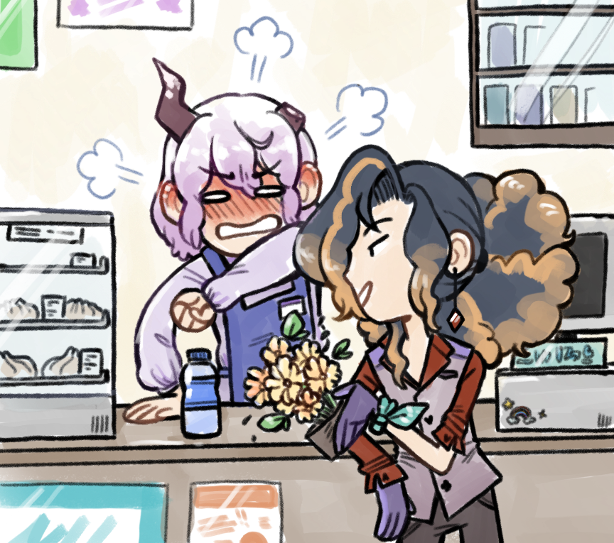 no matter how charming your tricks are, you'll still have to pay for this item!!!!!
@ayumu_vtuber #ayumuillust @RayeBrook #SketchBrook