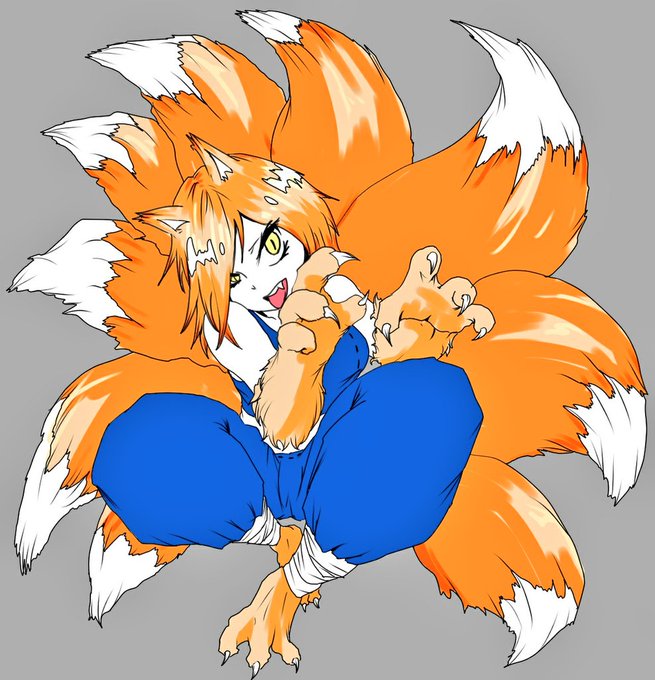 九尾の狐のtwitterイラスト検索結果 古い順