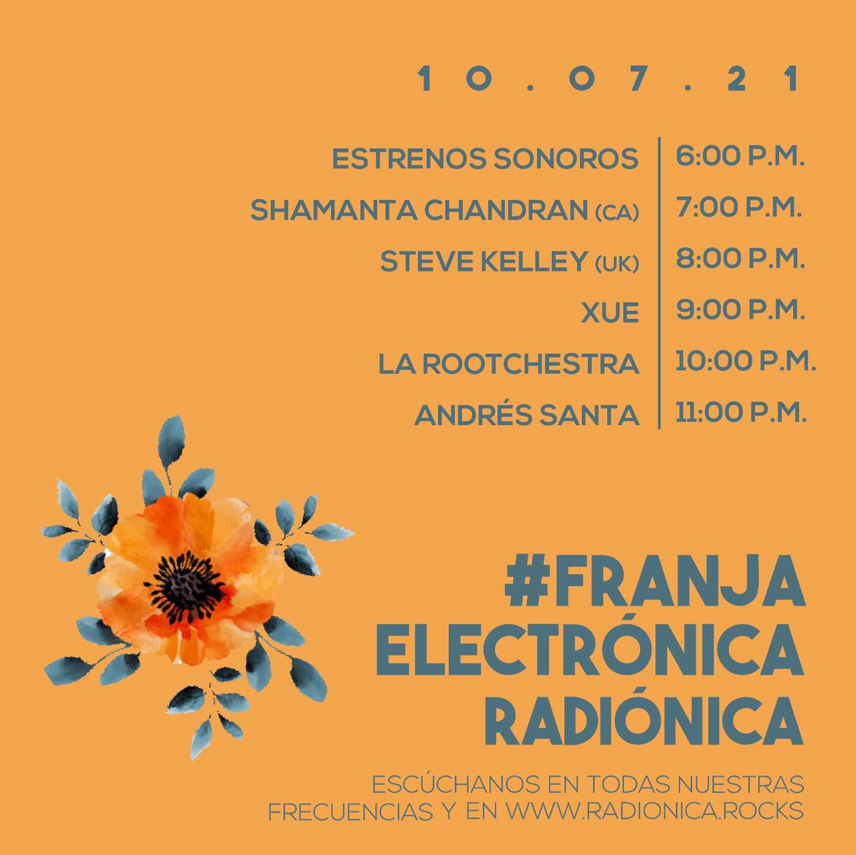 Godriguez's tweet image. Hoy #FranjaElectrónicaRadiónica
