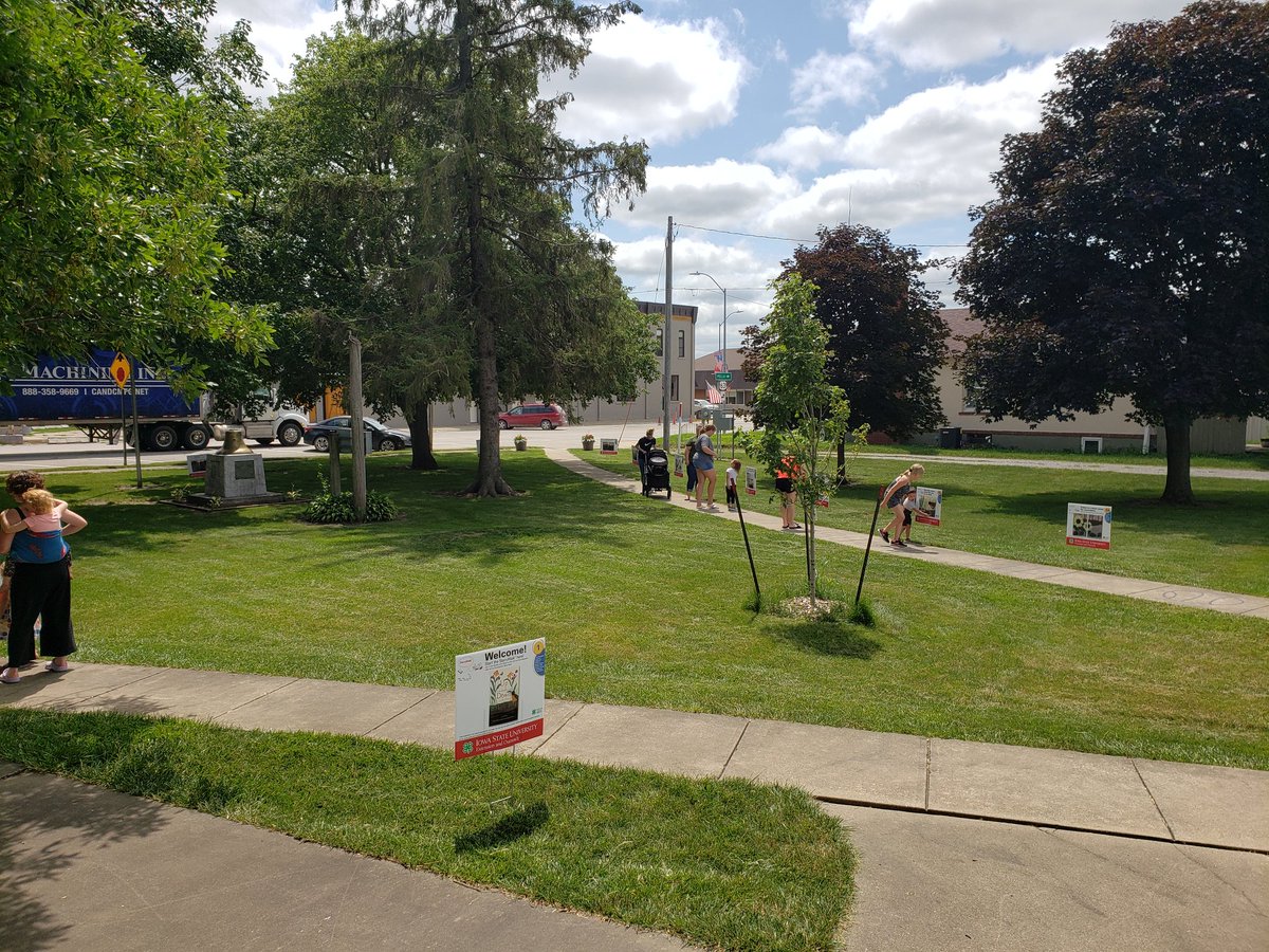 Mahaska4H's tweet photo. We had fun at our #StoryWalk in New Sharon this week!  Stop by Penn Central Mall in Oskaloosa today from 2-6 to check out our winter-themed StoryWalk during Christmas in July! 🐻❄

@sara_d_nelson @LetsTalkReading 
#StrongIowa #FamilyLiteracy https://t.co/W8d9pAWaFS