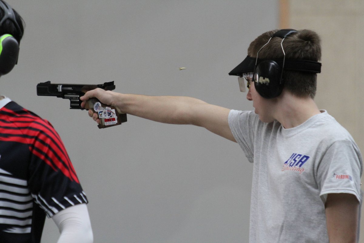 OSUGlobal's tweet photo. Brothers and rising sophomores Henry and Jackson Leverett will compete on the @TeamUSA 🇺🇸 shooting team in #Tokyo2020! Catch the duo performing in the rapid fire pistol event! See all 26 Buckeye Olympians at: https://t.co/RmD22nr6Da. #GoBucks https://t.co/l1muocldEE