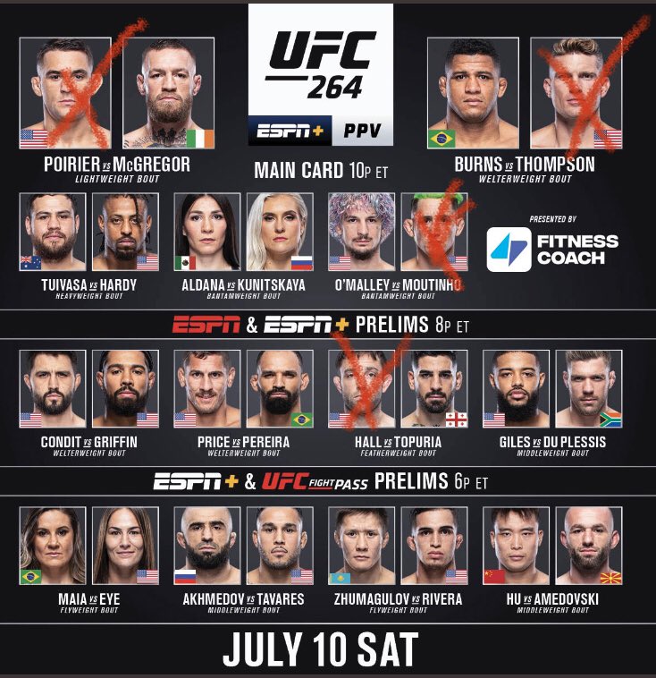 ATPicks (@atpicks_hq) on Twitter photo Make Your Predictions !
In comments
Or atpicks dot com!! ๐
#ufc264 #ufcpredictions #picks #atpicks #winners #ufc #mma #sports <a href="/TheNotoriousMMA/">Conor McGregor</a> <a href="/DustinPoirier/">The Diamond</a> <a href="/SugaSeanMMA/">Sean O'Malley</a> <a href="/chase_hooper/">Chase Hooper</a> <a href="/danawhite/">danawhite</a> Make Your Predictions !
In comments
Or atpicks dot com!! ๐
#ufc264 #ufcpredictions #picks #atpicks #winners #ufc #mma #sports <a href="/TheNotoriousMMA/">Conor McGregor</a> <a href="/DustinPoirier/">The Diamond</a> <a href="/SugaSeanMMA/">Sean O'Malley</a> <a href="/chase_hooper/">Chase Hooper</a> <a href="/danawhite/">danawhite</a>