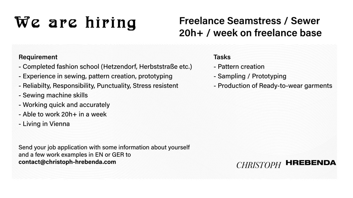 chrezzee's tweet photo. We are hiring. RT wäre mega! https://t.co/mi19saMsqJ