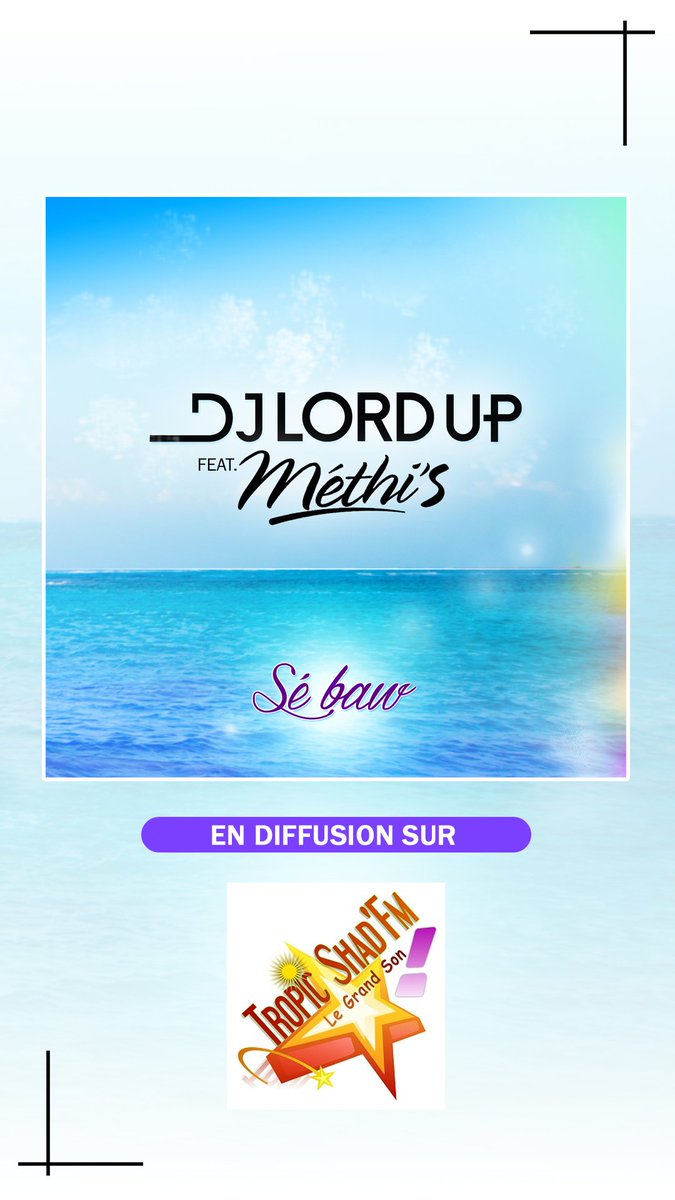 DjLordUp's tweet photo. Mon nouveau titre "Sé Baw" avec @OfficielMethiS est en diffusion sur  Tropic Shad'FM !!
#DjLordup #Methis #SéBaw #TropicShadFM https://t.co/vBjFJXtTin