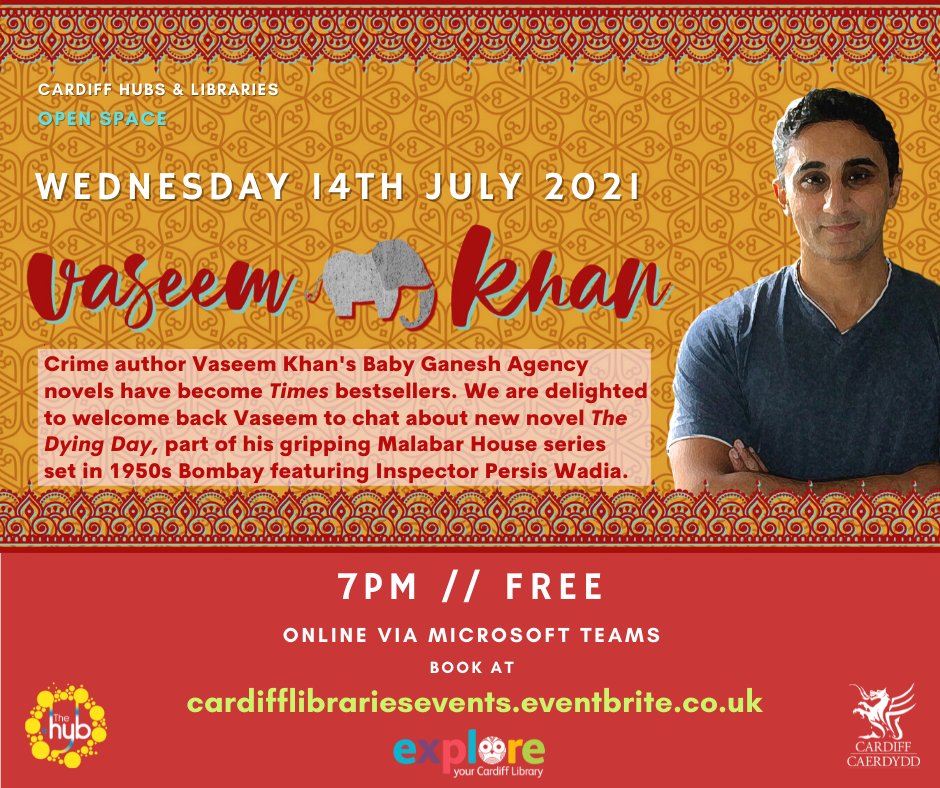 We are delighted to welcome back Vaseem to chat about new novel The Dying Day, part of his gripping Malabar House series set in 1950s Bombay featuring Inspector Persis Wadia. @VaseemKhanUK