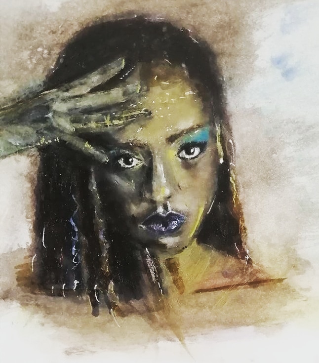 💙 Portait en hommage à la chanteuse du projet Malyka 💙
#drawing #draw #pastel #eyes #makeup #art #artistsontwitter #artwork #dessin #lookoftheday #dibujo #girl #prettywoman #style #france #France #Madagascar