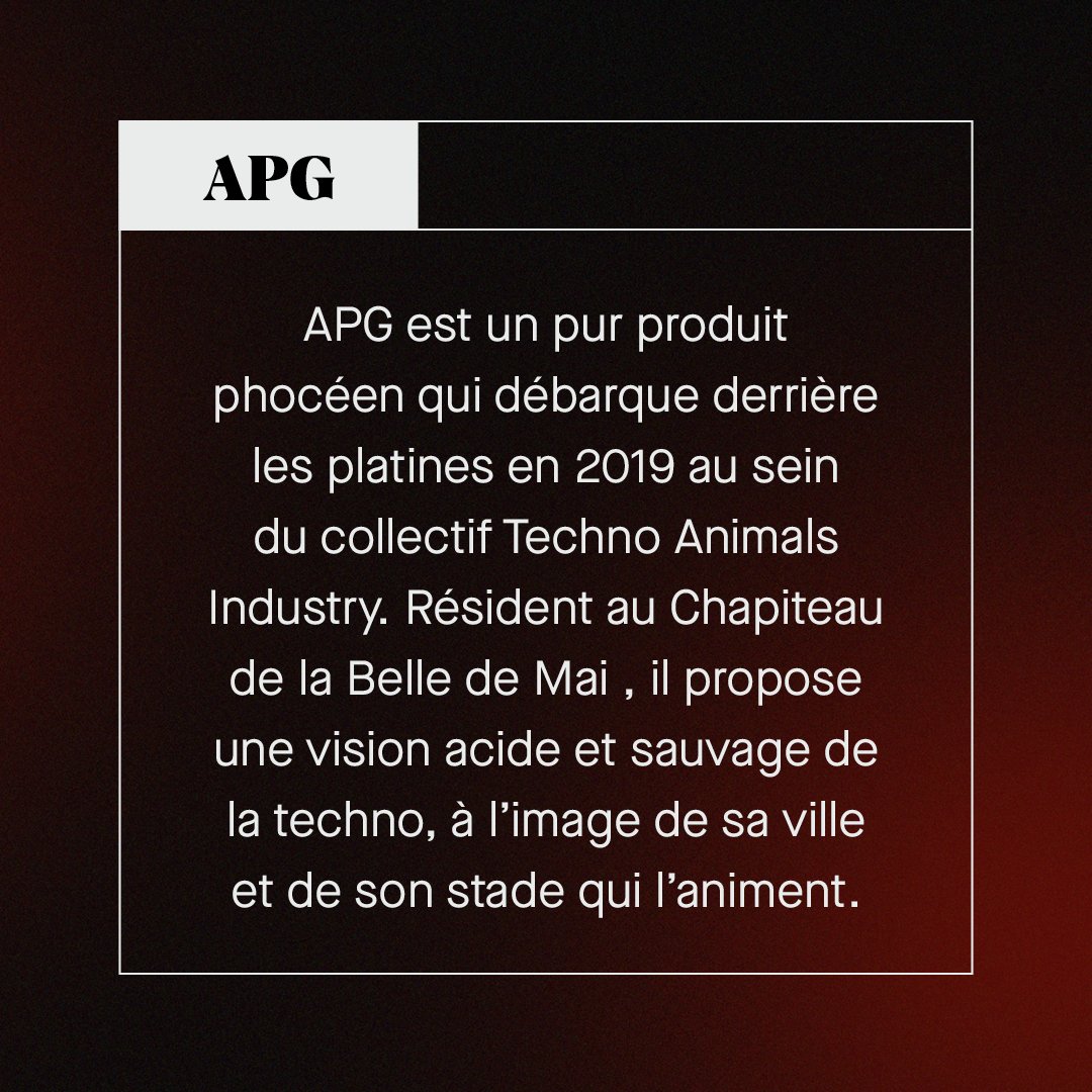 MarsatacAgency's tweet photo. C’est le moment d'annoncer qu’une nouvelle recrue vient d’intégrer @MarsatacAgency. Vous ne l’avez pas vu dans notre newsletter, car  son entrée ici est toute récente. APG est un pur produit marseillais qui débarque pour tout retourner. Sa fiche artiste : https://t.co/eOlvCMa7uC https://t.co/8fvaU3mfr3