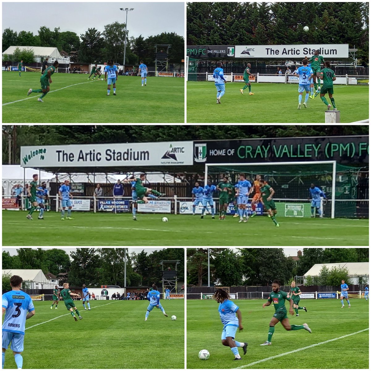redlegTudor's tweet photo. Saturday afternoon was enjoyed at The Artic Stadium with,
@CrayValleyPM 1-3 @official_scrfc
The @PitchingIn_ @IsthmianLeague Clubs providing great #preseason action ๐
.. and both looking forward to their #SEast #SCentral Div seasons .. all the best #Millers #Commoners ๐ https://t.co/CaRySZUmjT