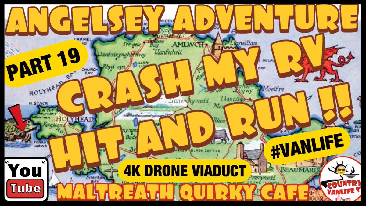 🚐🚐👊. Pt19 "HIT &amp; RUN" Rage !! Off Grid Isle of Anglesey Adventures Wild Van C... HERE 👍🚐▶️▶️ youtu.be/wBD2uXRWSy8 via <a href="/YouTube/">YouTube</a> @CountryVanlifetv #vanlife #hitandrun #pillocks #roadrage #wellbeing #malltreath #quirky 4K Drone Viaduct 🤞🤞🏴󠁧󠁢󠁷󠁬󠁳󠁿🏴󠁧󠁢󠁷󠁬󠁳󠁿🏴󠁧󠁢󠁷󠁬󠁳󠁿🏴󠁧󠁢󠁷󠁬󠁳󠁿