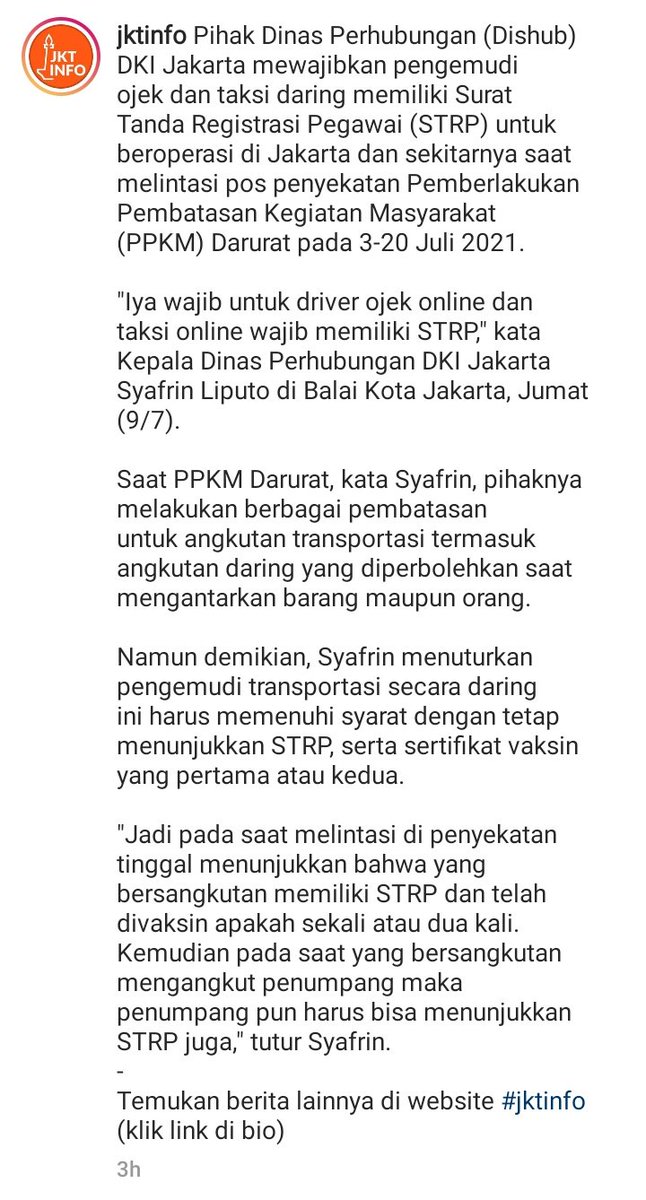 Mantaray1's tweet photo. Saya melihat keputusan ini sangat menyusahkan rakyat, terutama di Jakarta, setahu saya driver ojol adalah mitra bukan sebagai pegawai dan mereka rakyat kecil yang sangatlah membantu masyarakat yang dalam WFH disaat kondisi PPKM, minta tolong pak @jokowi dan pihak @kemenhub151 https://t.co/qrHCRrgayY