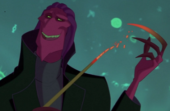 영화 오스모시스 존스(Osmosis Jones)의 악역 트락스(Thrax)입니다. 매우 치명적인 바이러스로, 백혈구 주인공이 몸 속에 들어온 얘를 저지하는 게 영화...