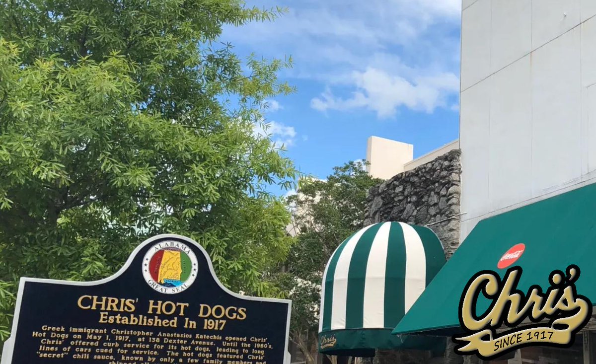 Many of our guests order our Chris' Hamburger as part of our "1 and 1 combo" which consists of 1-Chris' Hotdog and 1-Chris' Hamburger, Fries and a Fountain Drink. Make Montgomery's historic family owned and operated Chris' Famous Hotdogs a part of your day!