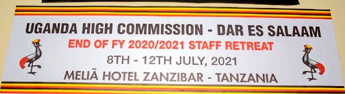 UgandaMFA's tweet photo. PICTORIAL; The Joint Team Building Staff Retreat for Uganda High Commission Dar es Salaam and the EAC Liaison Office, Arusha 8th - 12th July 2021, Zanzibar United Republic of Tanzania. @GenJejeOdongo @okelloryem @richardkabonero https://t.co/mlc1Z2Ayq4