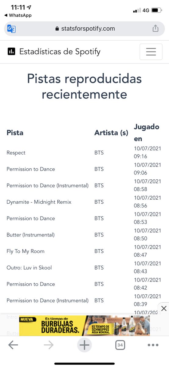 Gisela_Nieto's tweet photo. @SpotifyMexico ¿Que está pasando? Estamos checando que no nos aparece el historial de nuestras reproducciones #SpotifySupport #Spotify   #AyudaSpotify #PermissiontoDance  #Ayuda https://t.co/irWhxakezn