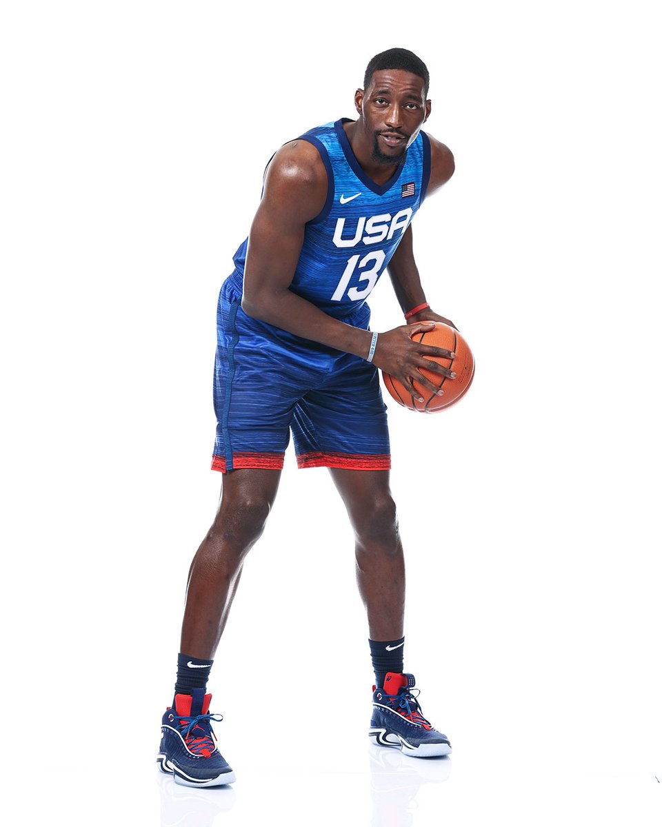 MiamiHEAT's tweet photo. Whichever one of y'all came up with 'Captain Bamerica' deserves a raise. s/o #HEATTwitter!

@Bam1of1 x @usabasketball https://t.co/7Ou8K8zIth