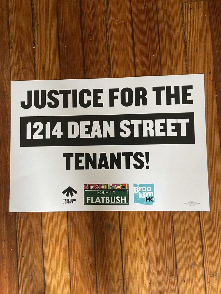 EqualFlatbush's tweet photo. We want JUSTICE & DAMAGES for the #1214DeanSt Tenants 7/10 2-5pm at #PlantedCafeNyc owned by landlord #LorettaGendville at 333 Smith St #NOEVICTIONS #TenantsFightBack https://t.co/sE1s7VwPz7