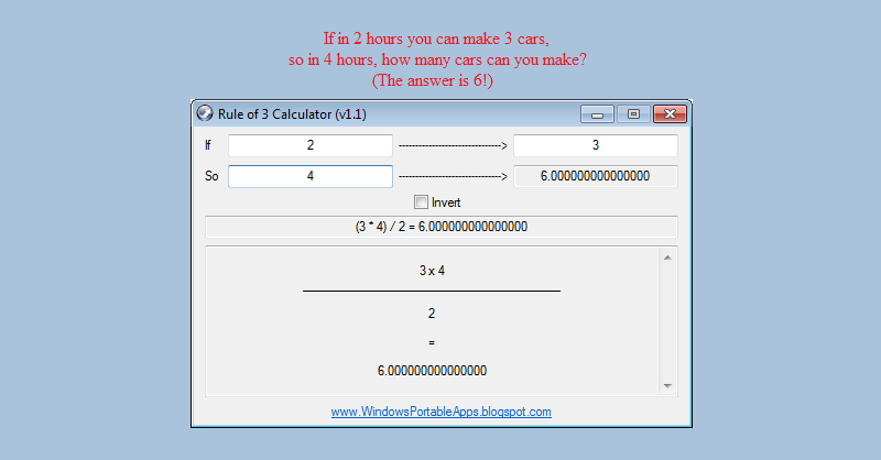WPA_1's tweet photo. Rule of 3 Calculator!
https://t.co/48qNhBIV7N
.
#ruleof3 #ruleofthree #ruleofIII #Crossmultiplication
#calculator #Calculus #math #problemsolving #ProblemSolvers #100DaysOfCode
#windows #windows11 #windows10 #windows7
#portable #portabletools #portableapps #portablesoftware
