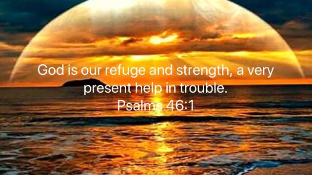 Therefore will not we fear, though the earth be removed, And though the mountains be carried into the midst of the sea; Though the waters thereof roar and be troubled, Though the mountains shake with the swelling thereof. Selah.
Psalm 46:2-3 KJV

#GodIsOurRefuge