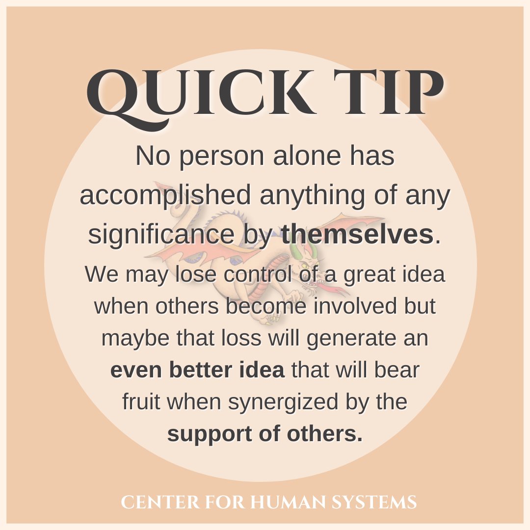 michaelfbroom's tweet image. Can you think of anything you accomplished all by yourself? We&apos;d love to hear about it, if so!

#OrganizationalDevelopment is the most powerful technology for managing change in #humansystems because it recognizes how crucial support systems are. More: chumans.com/2021/05/25/you…