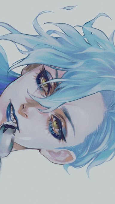 「blue eyeshadow」 illustration images(Popular｜RT&Fav:50)