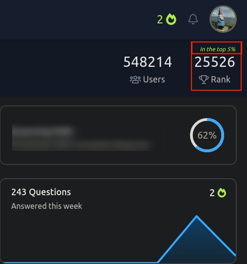Gn0madd's tweet image. Finally reached top 5% on @RealTryHackMe. 

For real though and tickets aside, the #PreSecurity path is largely beneficial to anyone interested in a #pentest or #infosec career. 
(I got through it quicker than the complete beginner course)
#TryHackMe