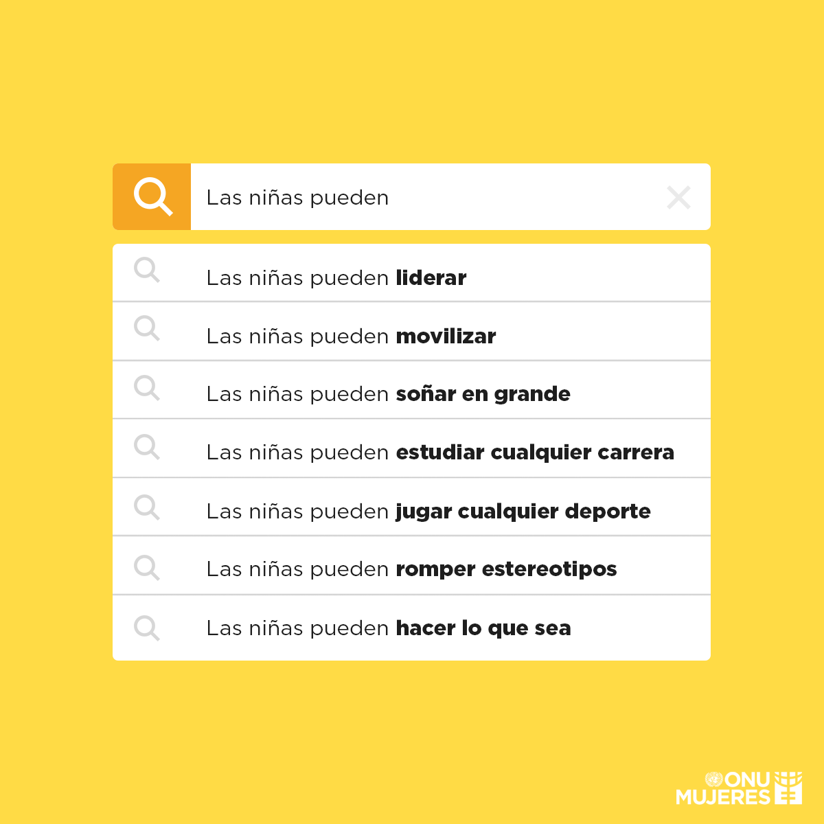 ONUMujeres's tweet photo. Las niñas pueden y podrán. ​✨👧
​#GeneraciónIgualdad #ActuemosPorLaIgualdad https://t.co/y2Mk0bfFlY