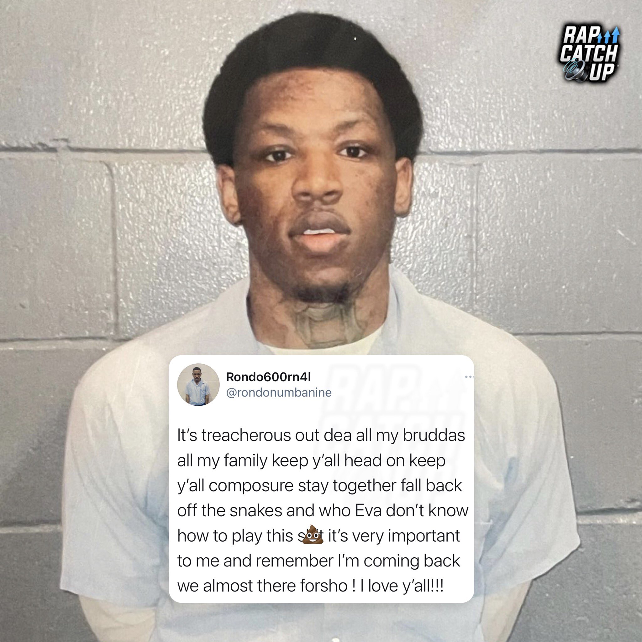 Rondo Numba Nine Face Tattoo
