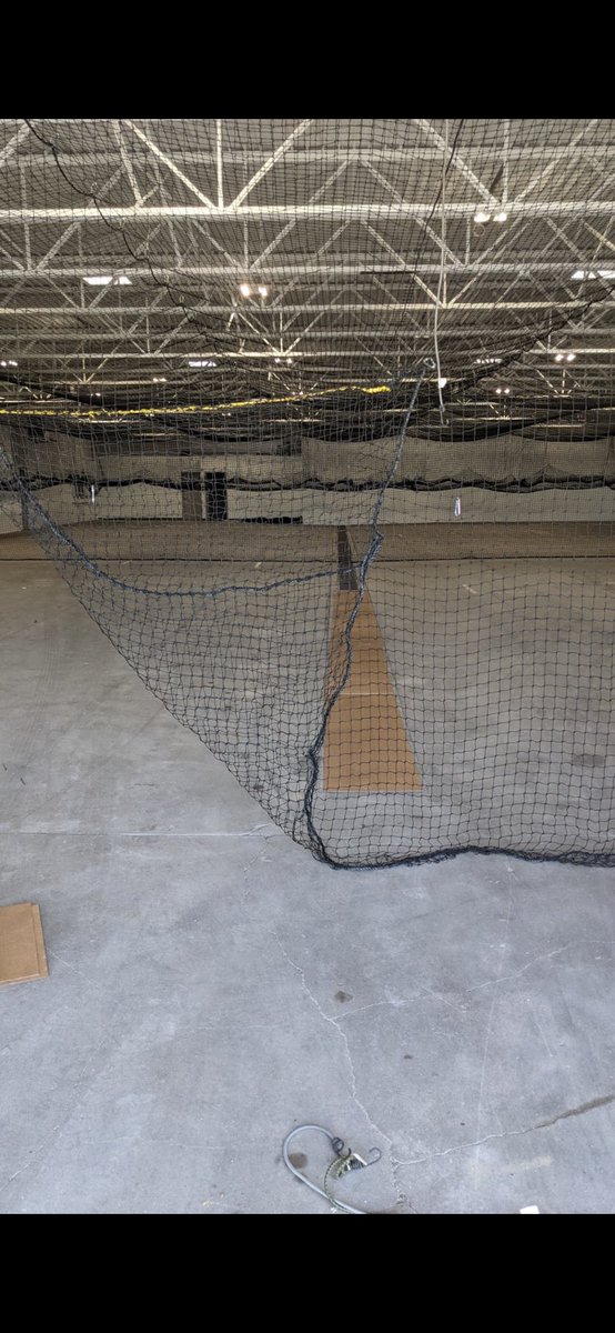 QuakesRecruit's tweet photo. Nebraska Quakes &amp; EAA Softball building a nice new house in Lincoln.  Carpet and netting next week.  This is getting fun. https://t.co/YBQWF4LvtQ