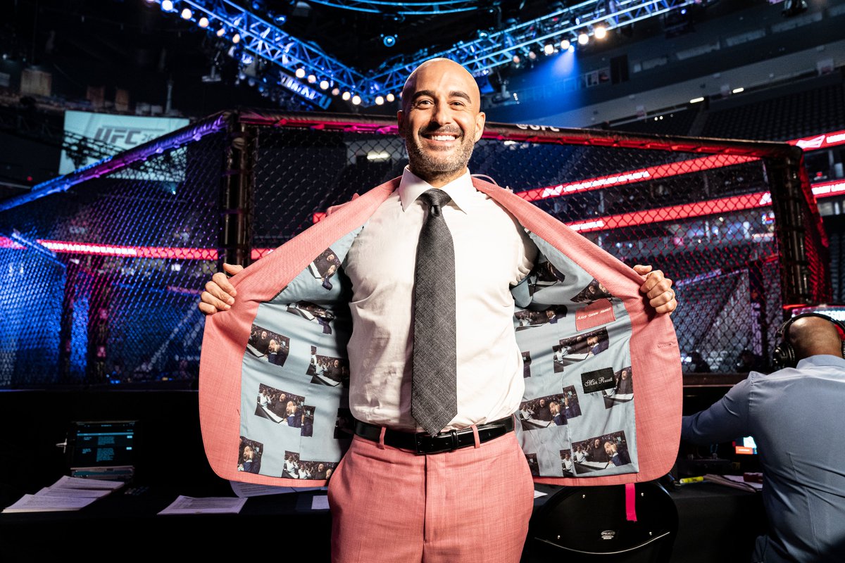 ufc's tweet photo. Look close 👀 

@Jon_Anik's #UFC264 fit is an ALL TIMER.

[ via @UFC_CA ] https://t.co/7T0YimL0ye