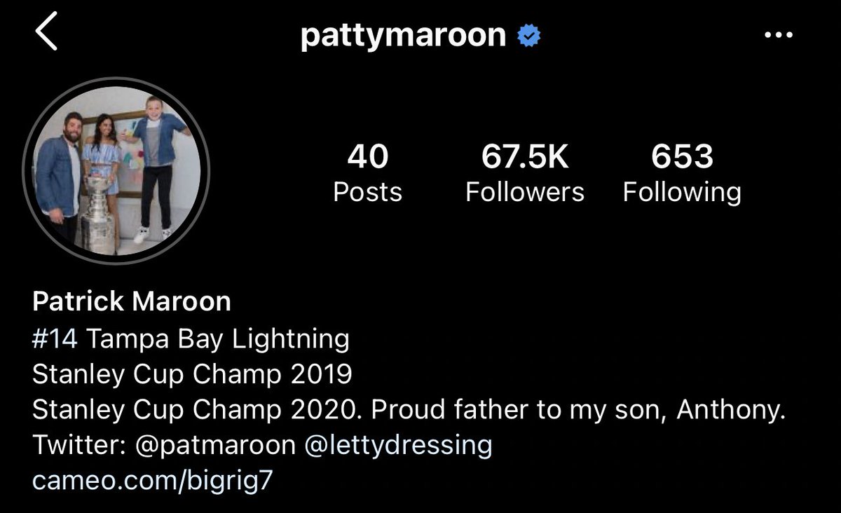 HeyBarber's tweet photo. @patmaroon has won so many cups in a row he hasn’t even updated his bio yet. #BigRigProblems https://t.co/Ki2ci3ADai