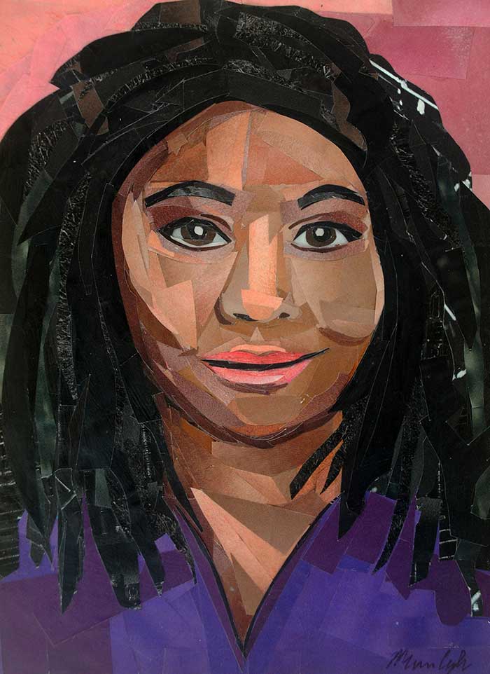 megancoyle's tweet photo. It's been a while since I've made a portrait. And I completed this one the other day - "Lizzo" (made entirely from magazine cutouts) 🙃 is available here: https://t.co/os2y4yFCdf #collage #portrait #lizzo #collageart #magazinecollage #paperart https://t.co/rWk0ynRp4r