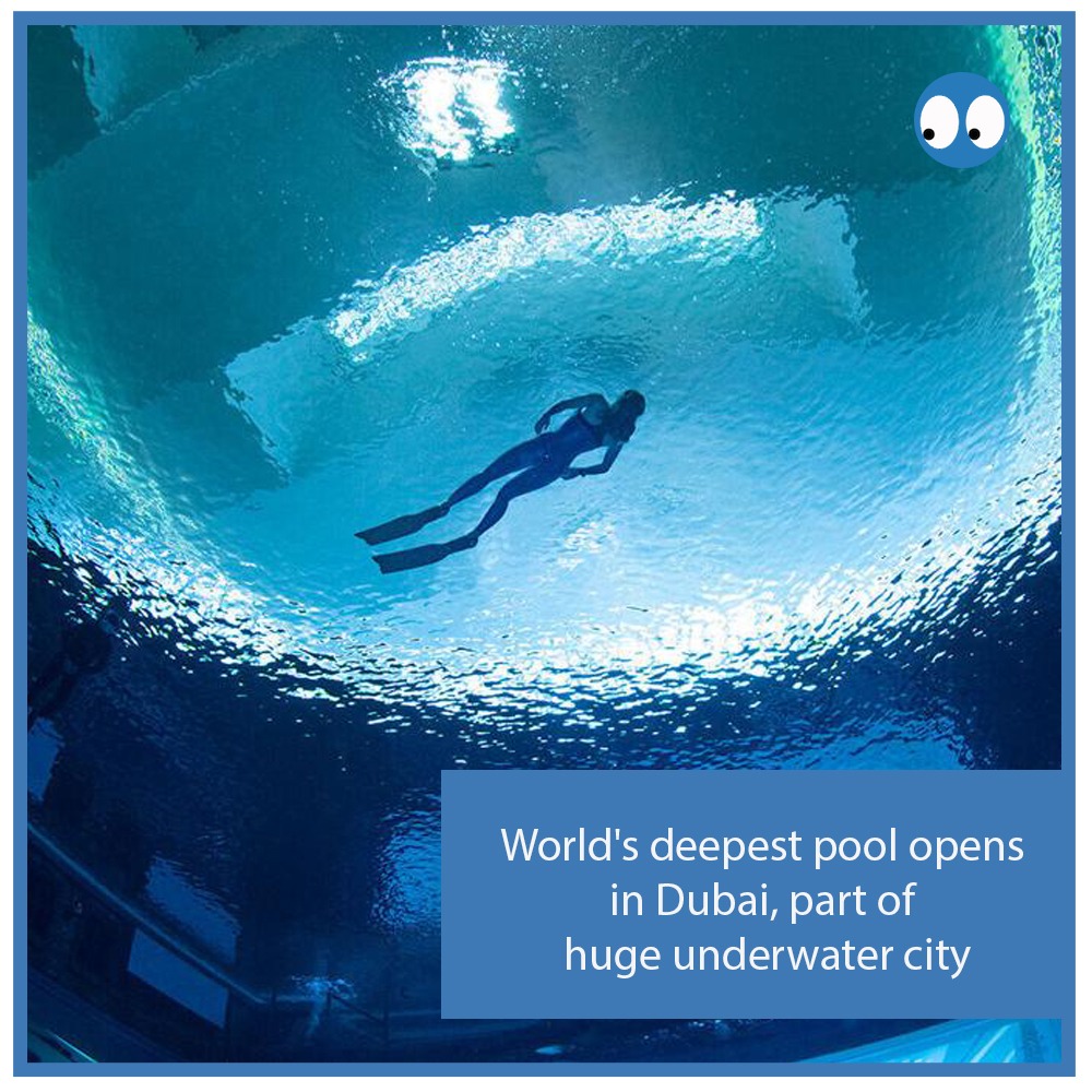 OverlookedInc's tweet photo. Already home to the world's tallest skyscraper and the world's largest mall, Dubai has just opened another record-breaking attraction, the deepest dive pool in the world.
Read more from CNN on https://t.co/ovrXsfJxDU
#Overlooked #CNN #DivePool #Dubai #SubscribeToday https://t.co/M67yNu3aeH