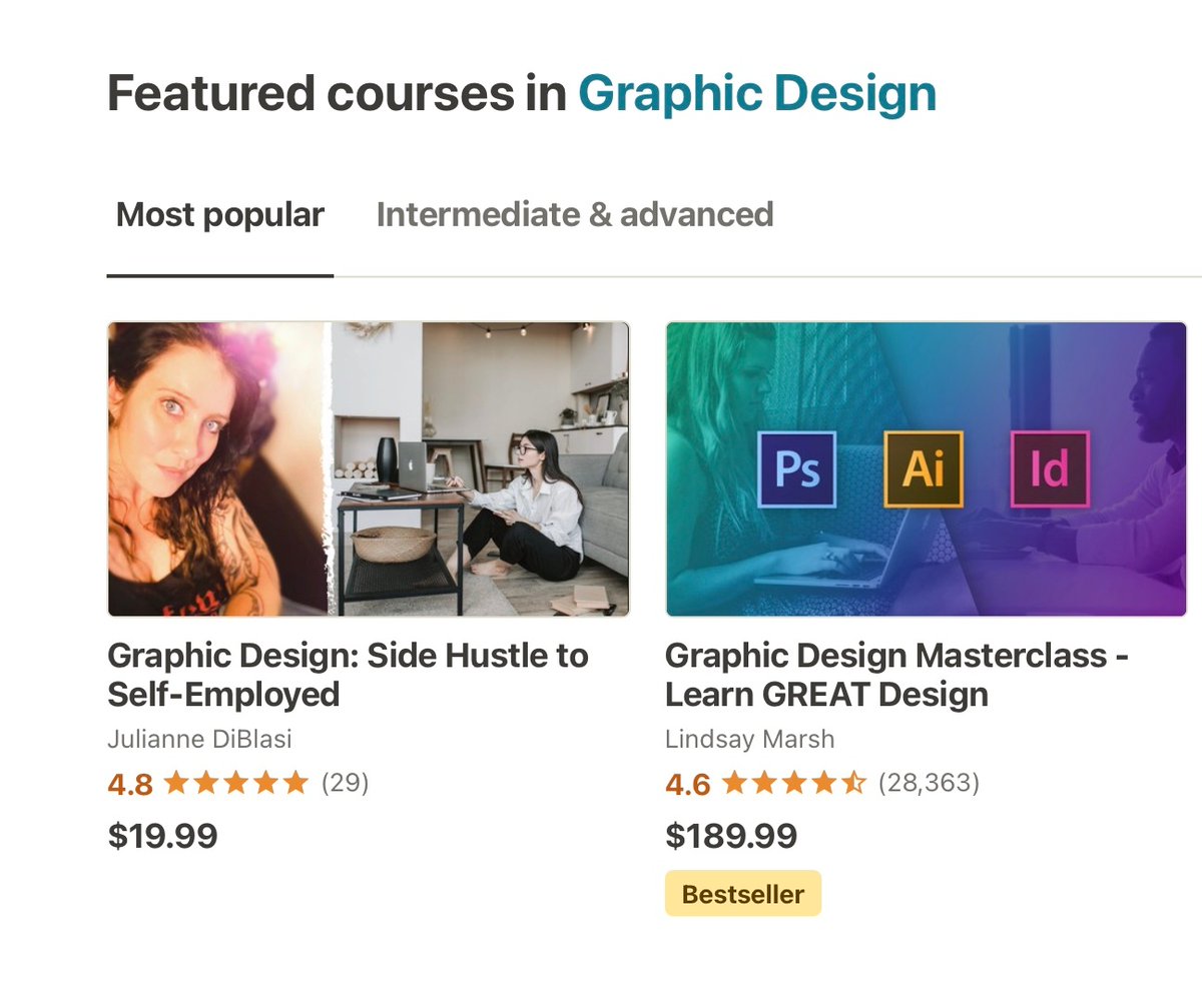 Excited! One of my classes is on the featured boards on Udemy's home page :)